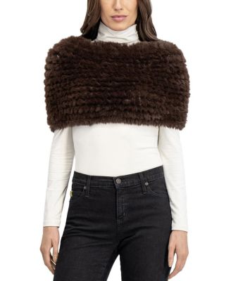 Lyla Grant Faux Fur Rex Rabbit Knit Cowl