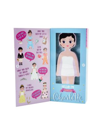Charlotte Magnetic Wooden Dress Up Doll Set - 3+ Years