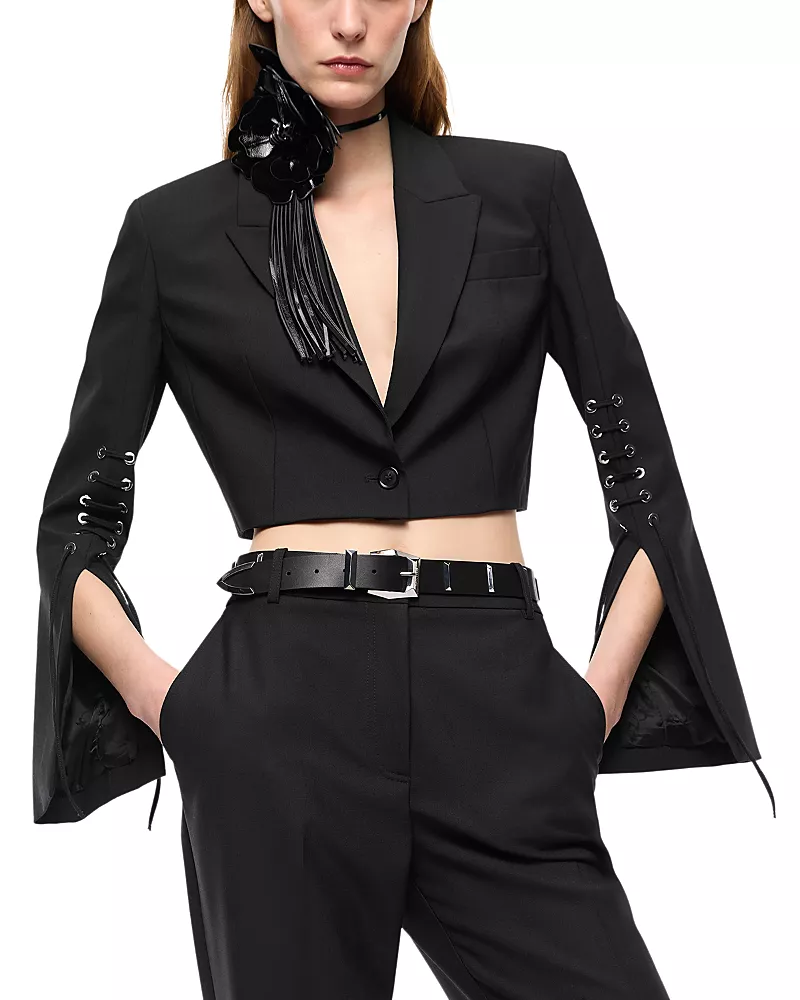 Pinko Corvette Spencer Cropped Blazer