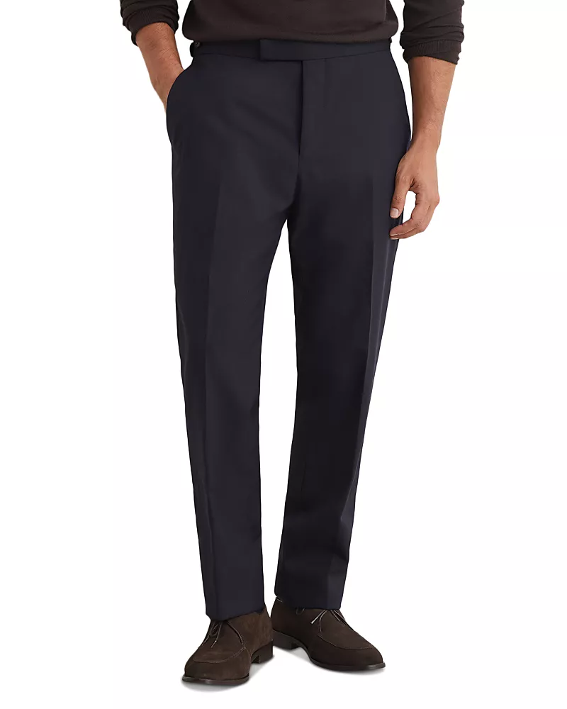 Reiss Bold Wool Tab Waist Pants
