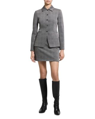 Button Front Cutaway Blazer - thumbnail 2