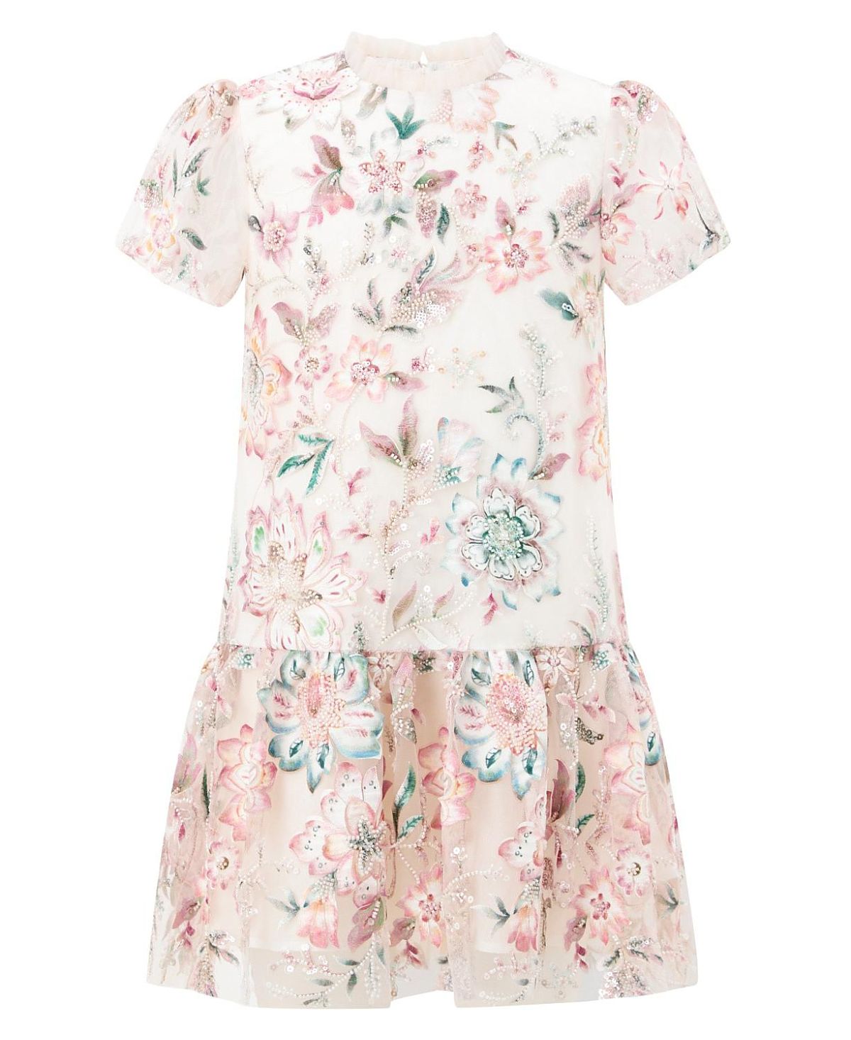 Marlo Kids Girls' Veronica Embroidered Mini Dress - Little Kid, Big Kid