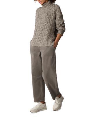 Peruvian Cotton Boucl&eacute; Blend Turtleneck Sweater - thumbnail 2