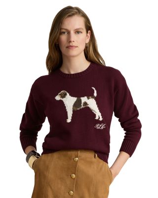 Cotton Intarsia Knit Sweater