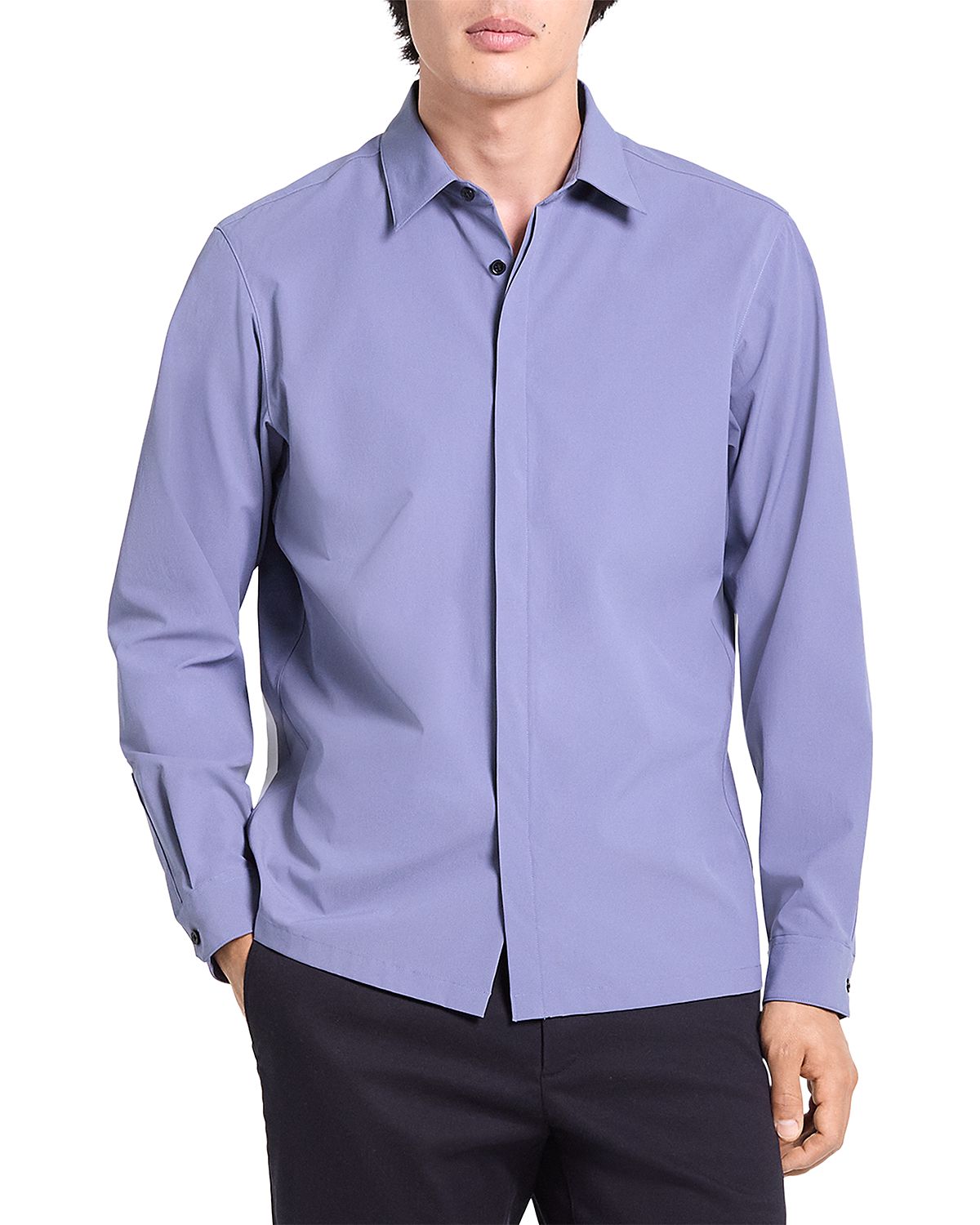 Theory Poplin Point Collar Performance Shirt