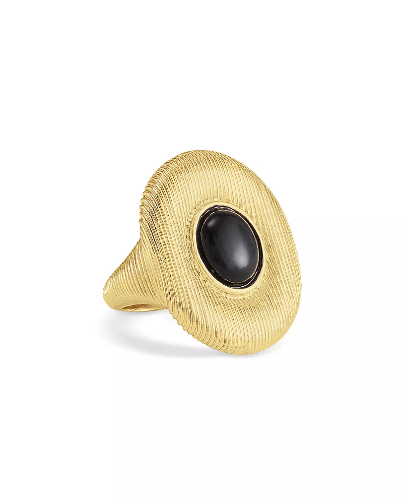 Anabel Aram Safari Black Onyx Cocktail Ring