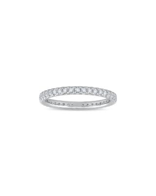 Bloomingdale's Fine Collection Diamond Pave Set Eternity Ring in 14K Gold, 0.5 tcw