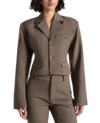Prisca Tailored Cropped Blazer