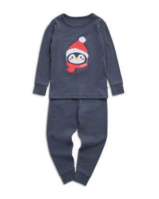 Unisex Ribbed Bear Face Pajamas - Baby