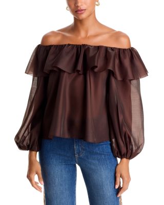 Alta Off-the-Shoulder Ruffled Top