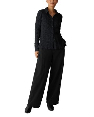 Bubble Jacquard Classic Collar Slim Shirt - thumbnail 6