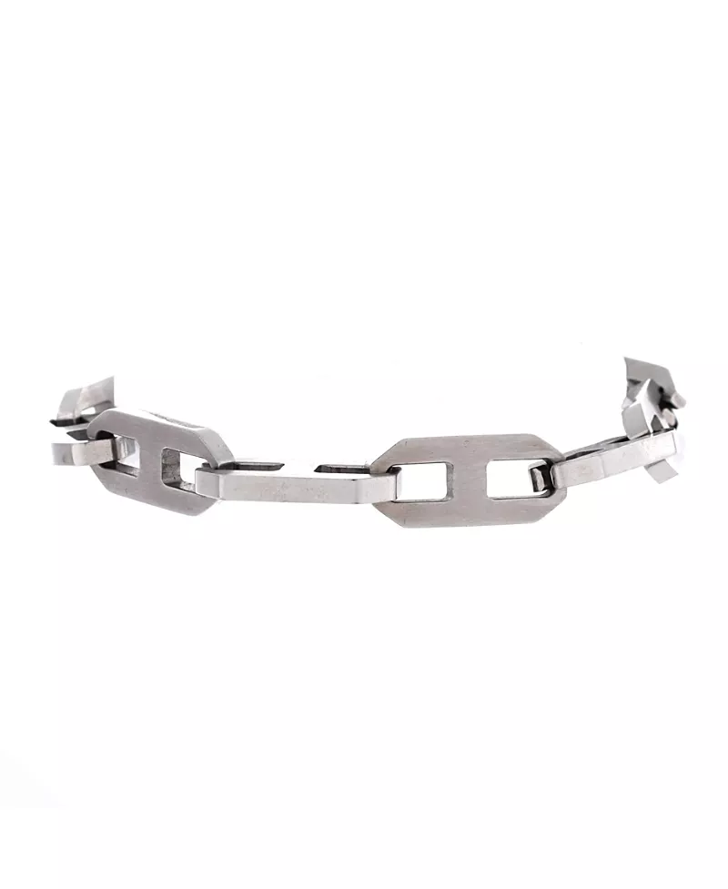 Pre-Owned HERMES Maillon H Link Bracelet Stainless Steel