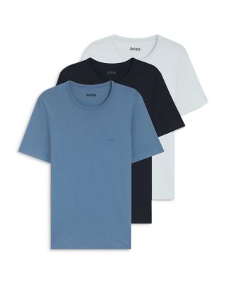 Cotton Crewneck Short Sleeve Logo T-Shirts, Pack of 3
