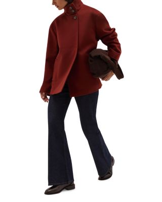 Remi Wool Funnel Neck Jacket - thumbnail 2