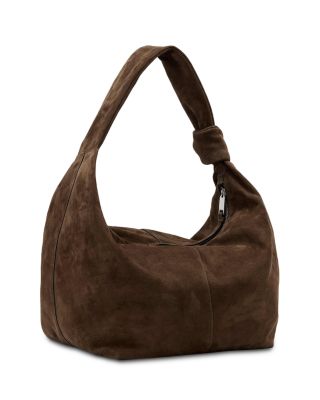 Effie S Large Suede Shoulder Bag