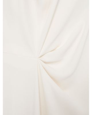 Dorota Draped Dipped Hem Dress - thumbnail 6