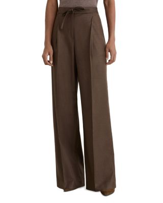 Derby Wide Leg Wool Blend Pants