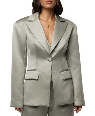Victoria Satin Blazer