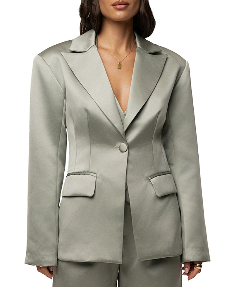 Jluxlabel Victoria Satin Blazer