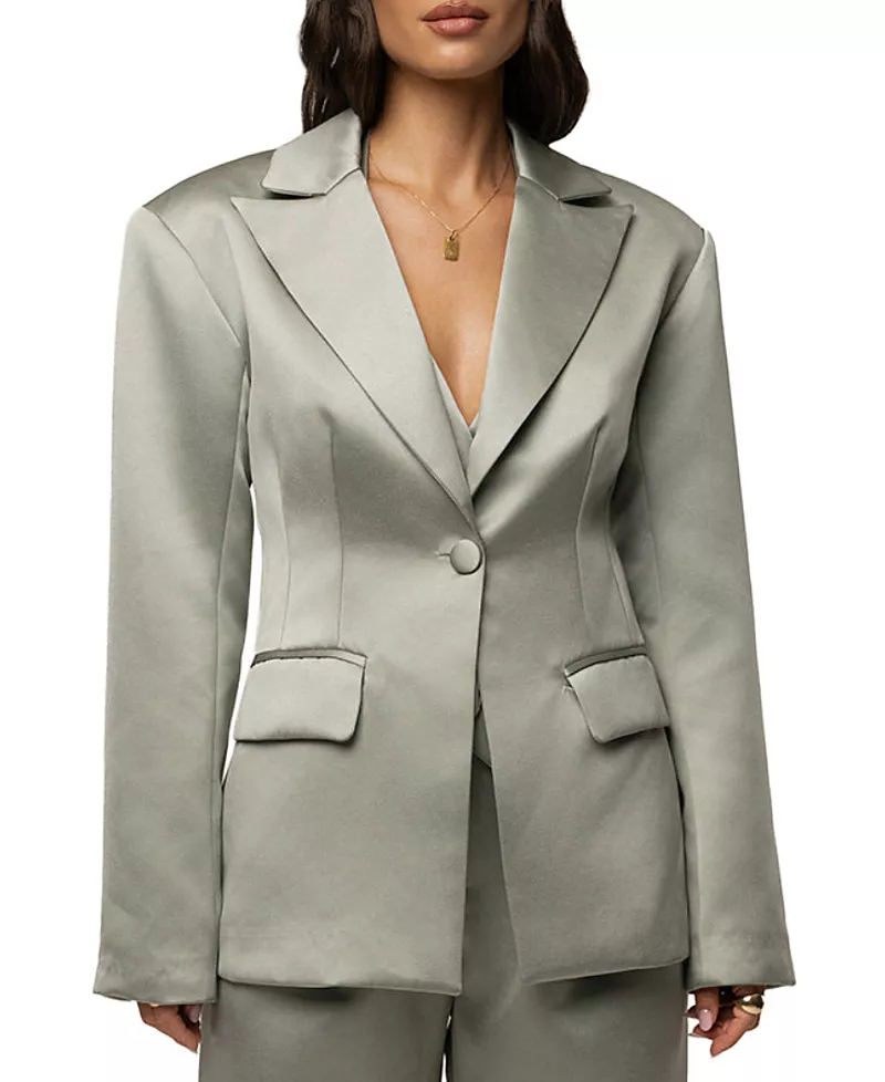 Jluxlabel Victoria Satin Blazer