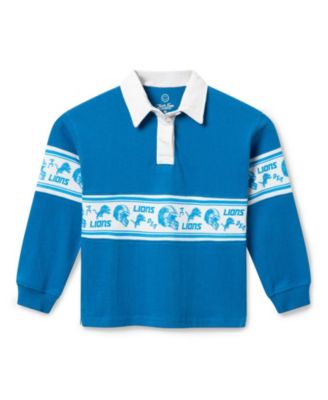  Unisex NFL Detroit Lions Rugby Long Sleeve Tee - Little Kid, Big Kid