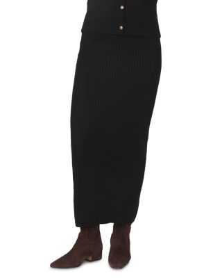 Twisted Cable Knit Maxi Skirt
