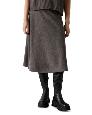 Wool Midi Skirt