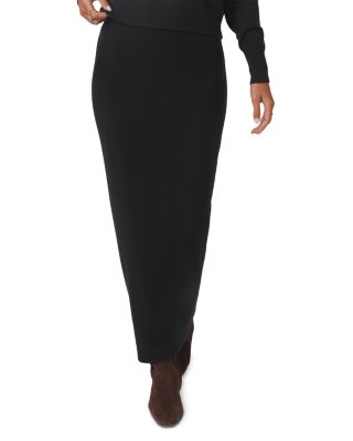 Straight Knit Maxi Skirt