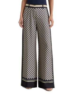 Carmine Satin Wide Leg Pants