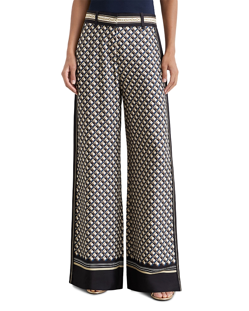 Reiss Carmine Satin Wide Leg Pants