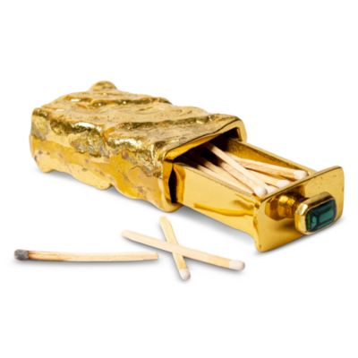 Brass Gemstone Matchbox