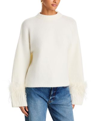 Pia Feather Trim Sweater