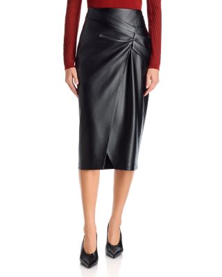 Elie Tahari The Amelia Faux Leather Skirt