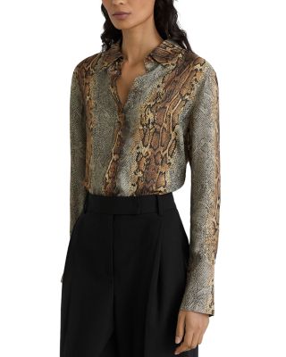 Lyla Snakeskin Print Shirt