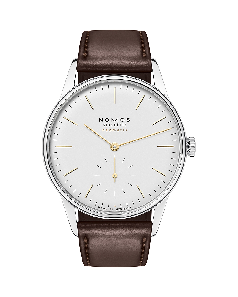Nomos Orion Neomatik Dore Watch, 36.4mm In Brown