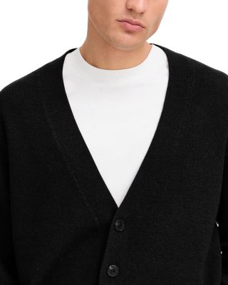 Ermine Wool Blend Button Cardigan Sweater