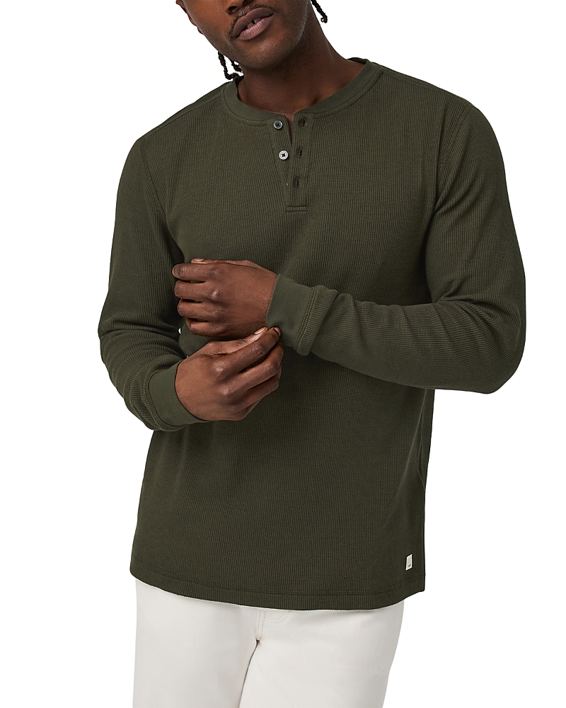 Vuori Waffle Cotton Blend Henley Shirt
