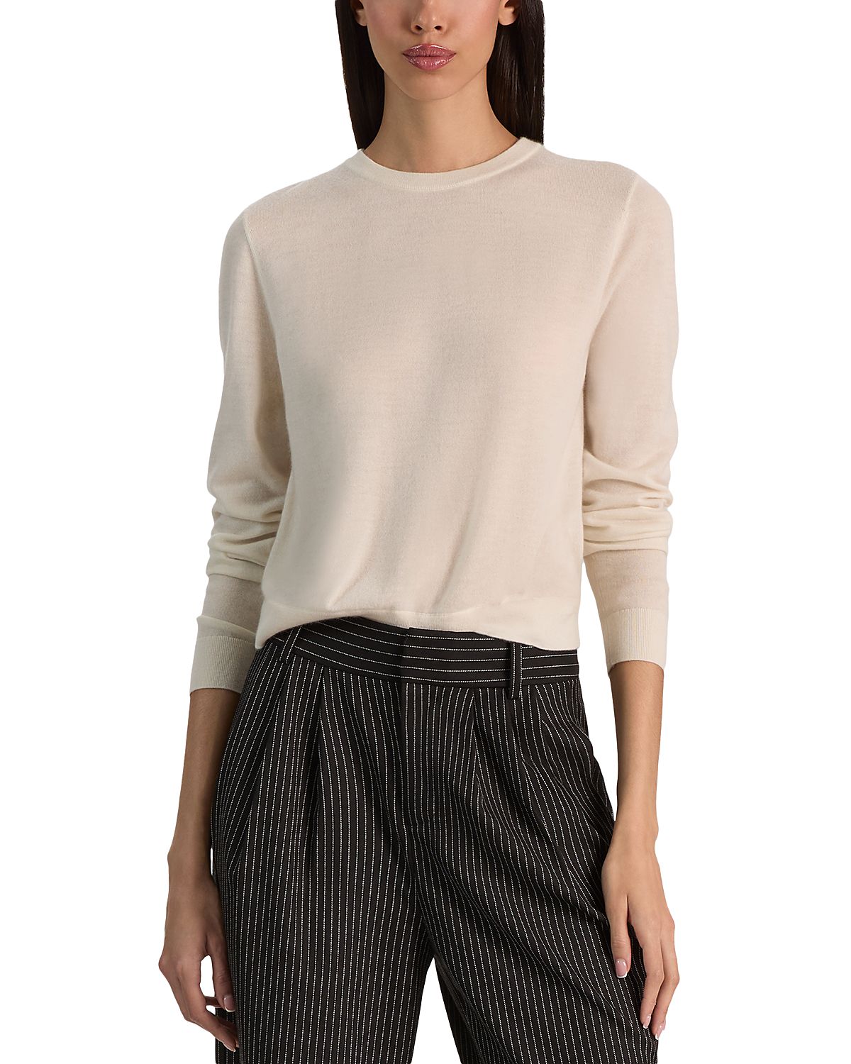 Alice and Olivia Carolee Cashmere Blend Crewneck Sweater