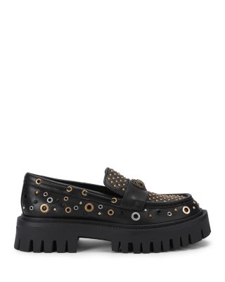 Kurt Geiger London Women's Studded Chunky Leather Loafers