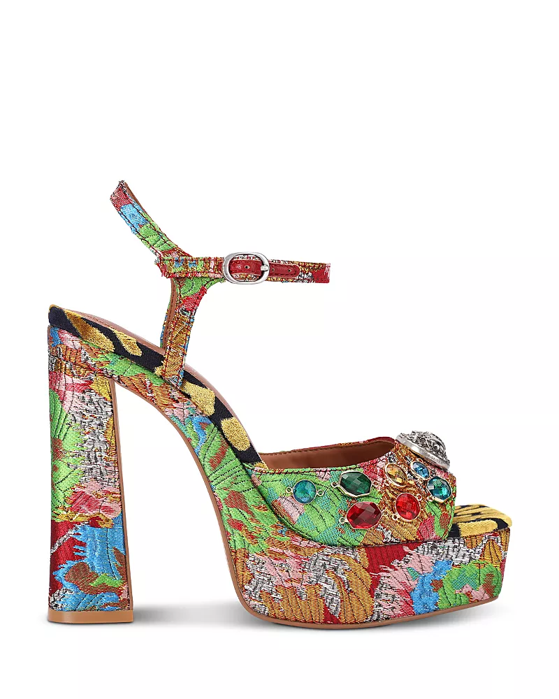 Kurt Geiger London Women's Chelsea Platform Peep Toe Sandals