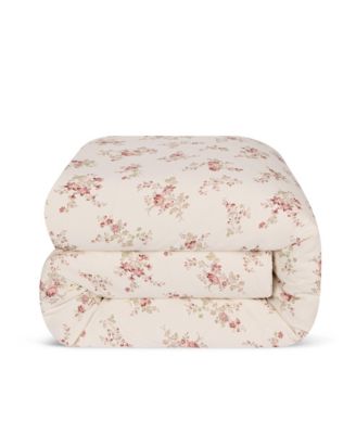 Heirloom Rose Linen Blend Duvet Cover, Queen