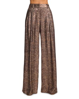 Oscar Metallic Wide Leg Pants