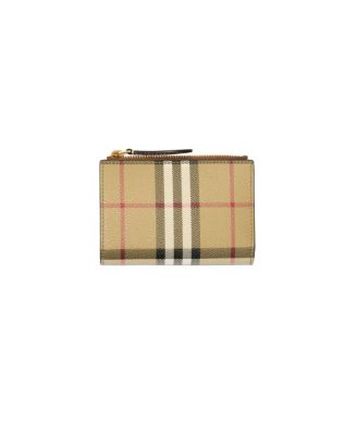 Small Check Bifold Wallet