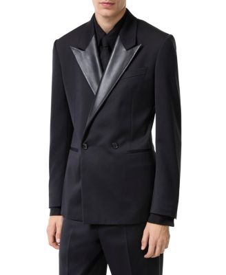  Grain de Poudre Wool Tuxedo Jacket