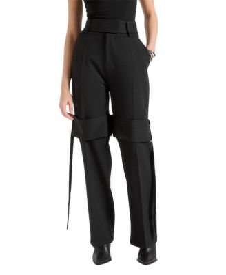 Isabelle Tailored Belted Strap Detail Trousers