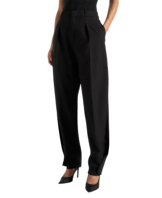 Sophie Wool Twist Leg Tailored Trousers