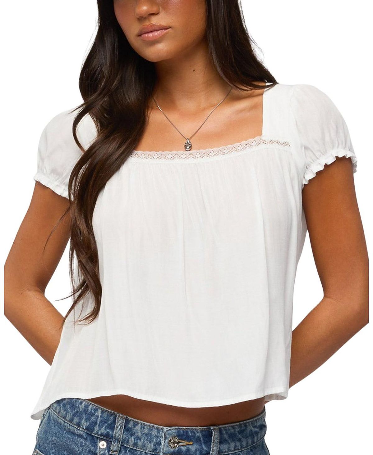Edikted Nesta Puff Sleeve Top