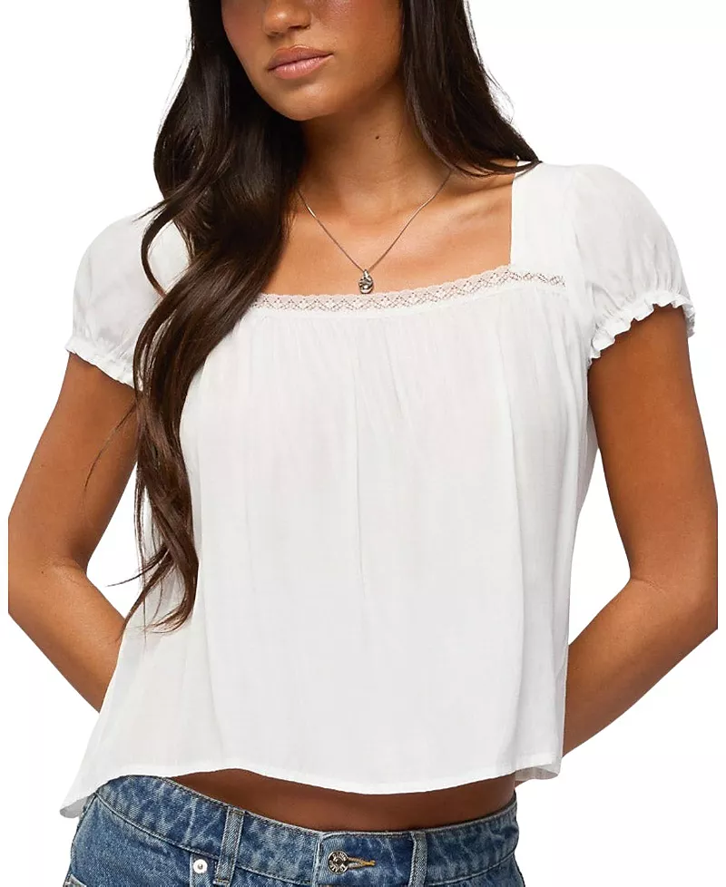 Edikted Nesta Puff Sleeve Top