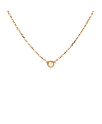 Pre-Owned Cartier Xs Cartier D'Amour Pendant Necklace 18K Gold and Diamond, 16