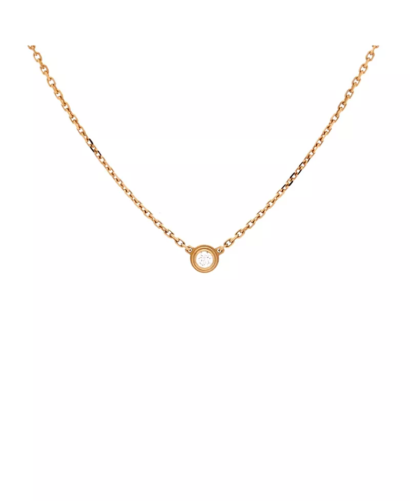 Pre-Owned Cartier Xs Cartier D'Amour Pendant Necklace 18K Gold and Diamond, 16